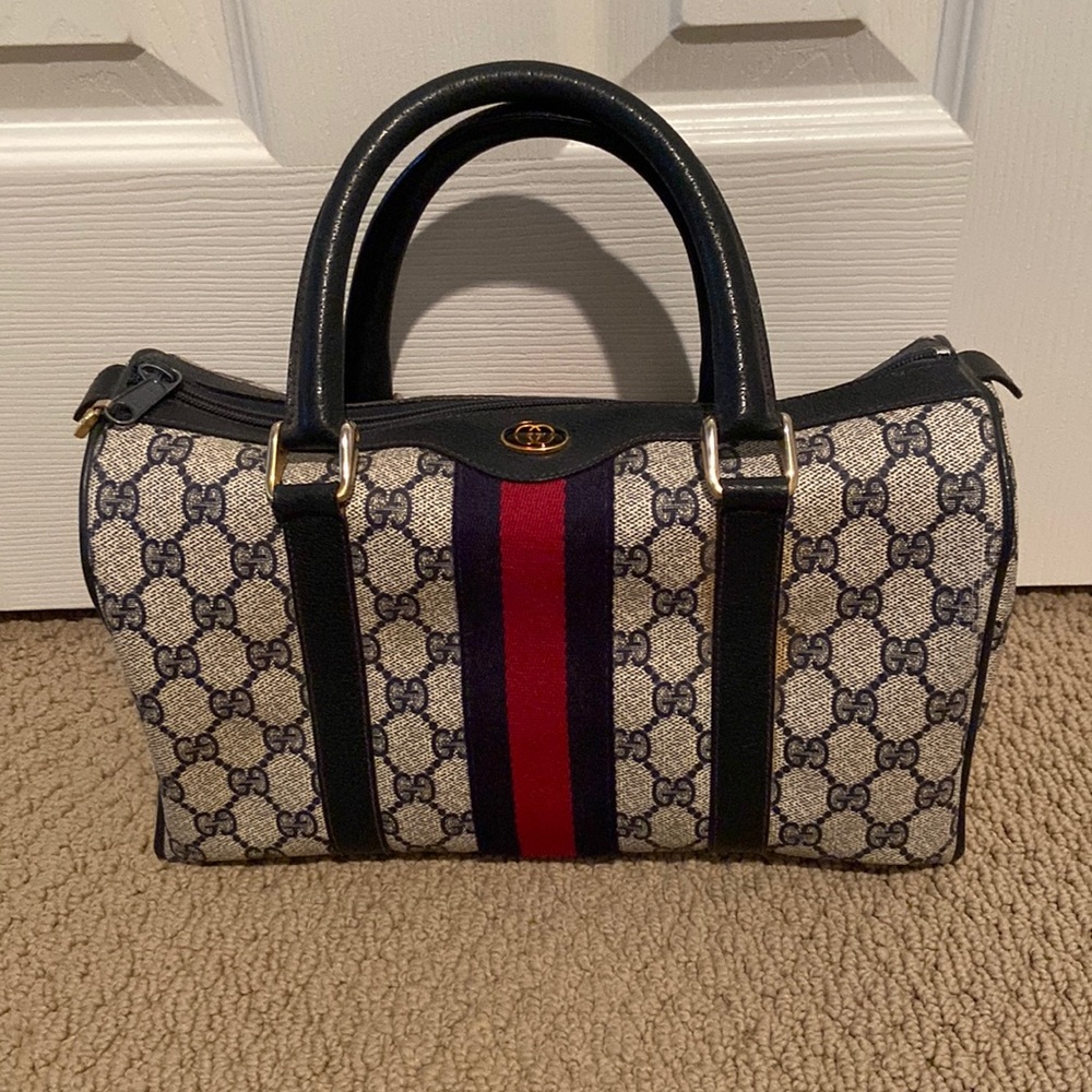 Vintage Gucci Sherri Web Line Boston